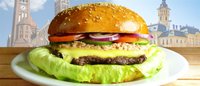 Hozzáadás a kosárhoz Tonhalas hamburger  kicsi, marhahússal +sült krumpli +0.33l-es coca-cola