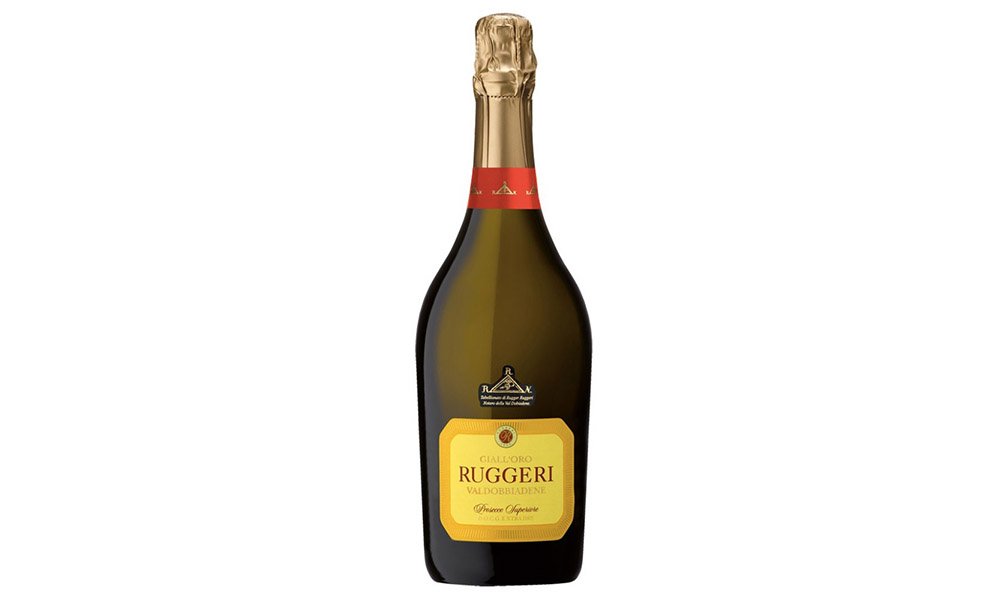 Ruggeri prosecco giall oro 0.75 л. Просекко Супериоре Вальдобьядене DOCG Экстра драй Терра Серена , белое,.