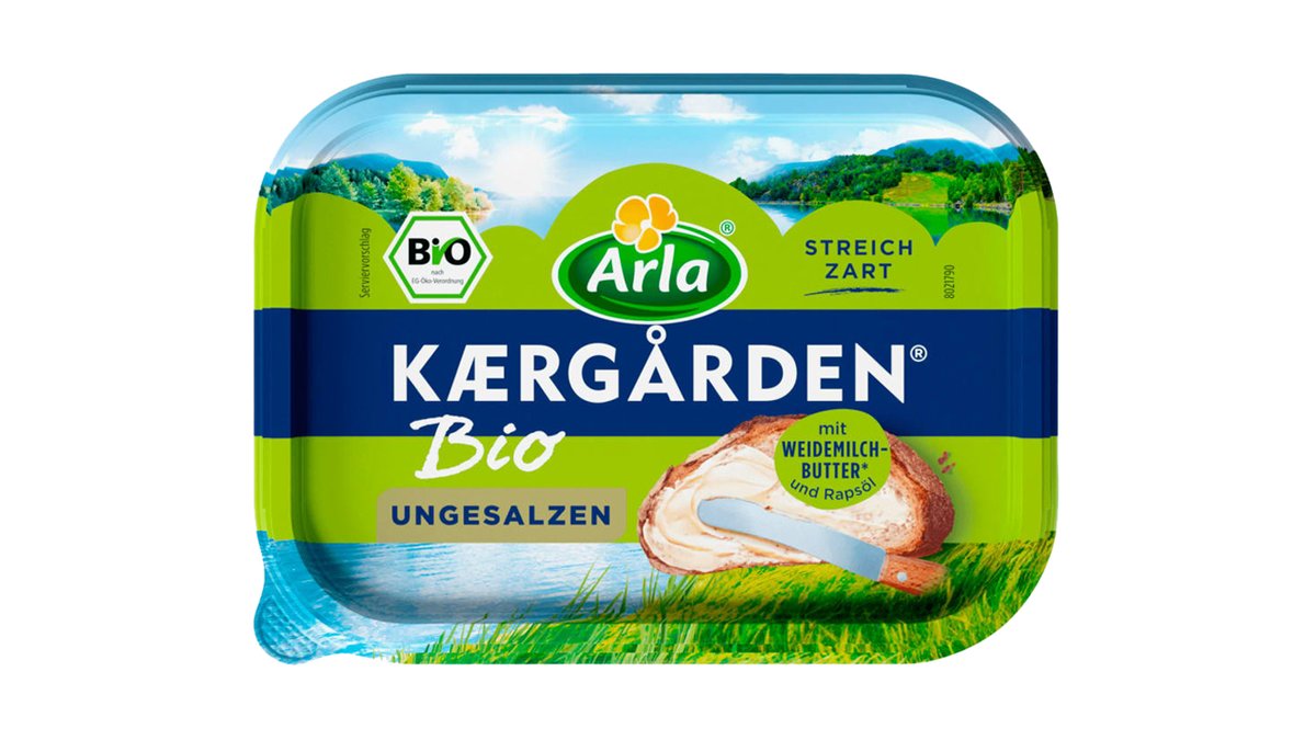 Arla Kaergarden Bio Wolt Str. | Butter Flink | Ungesalzen Kieler