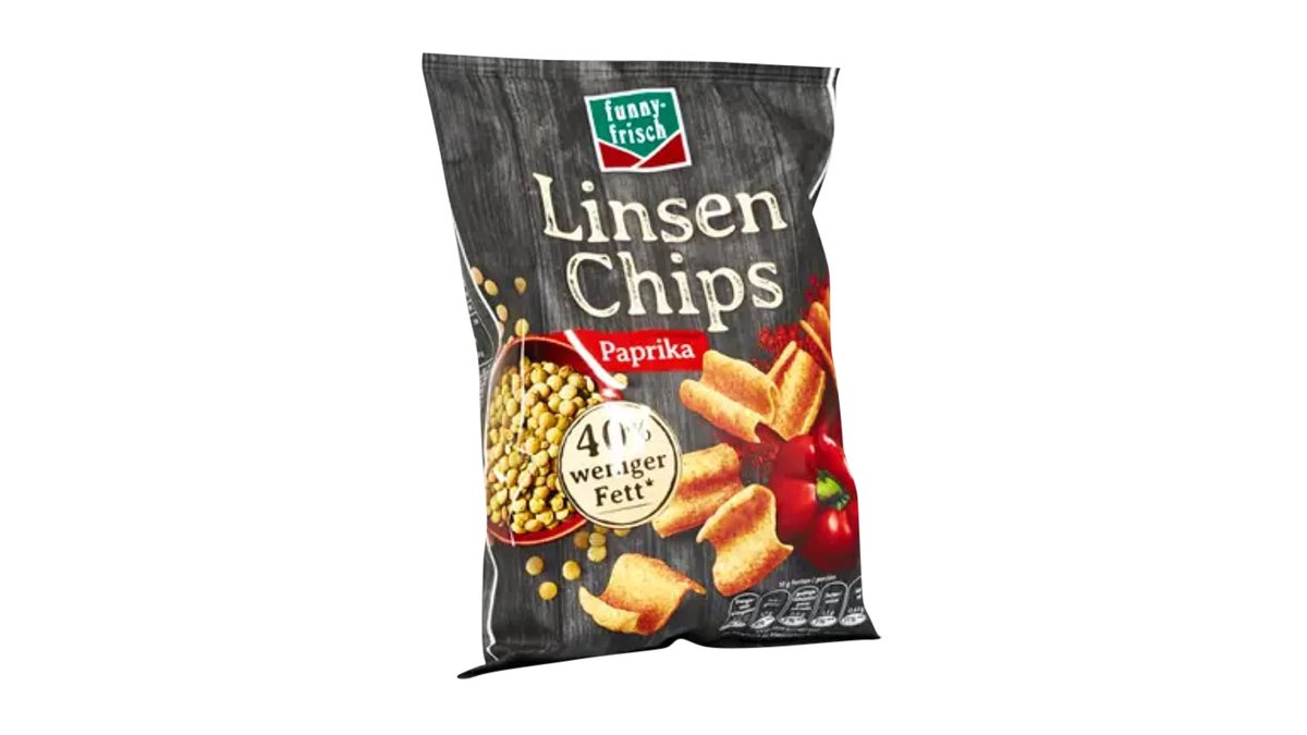 Funny Frisch Linsen Chips Paprika 12 x 90 g (1,08 kg)