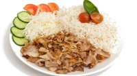 Objednať Kuřecí kebab jasmínová rýže pekingská omáčka