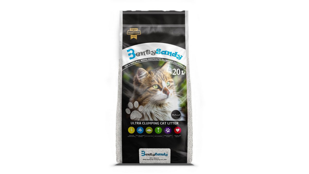 Cat Litter BentySandy Dustless Bentonite 20l PetMall Wolt