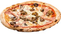 Hozzáadás a kosárhoz Prosciutto e Funghi pizza (kb. 33-35cm)