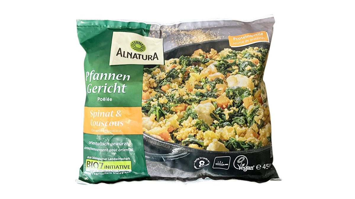 Alnatura Pfannengericht Spinat & Couscous 450g | Kiezkauf Nah & Gut  Oranienstr. | Wolt