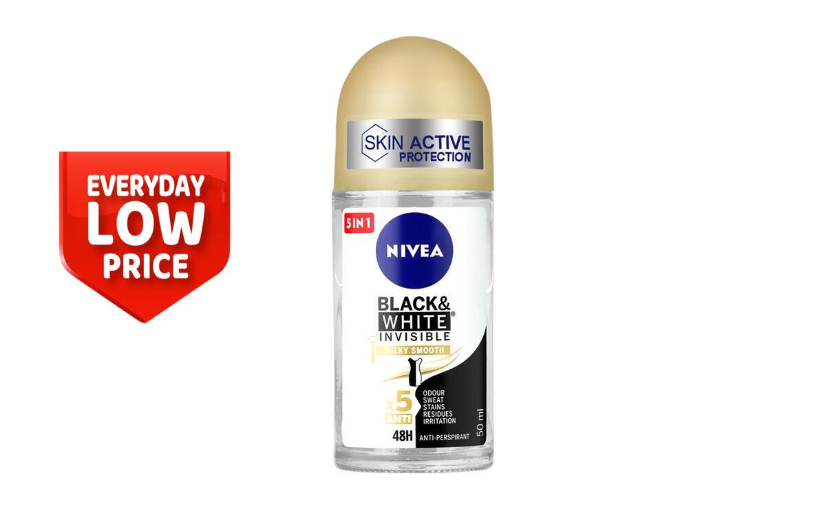 Nivea Black And White Invisible Roll On 50ml