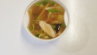Objednať P2. polévka s bambusem a houbami a kuřecím masem