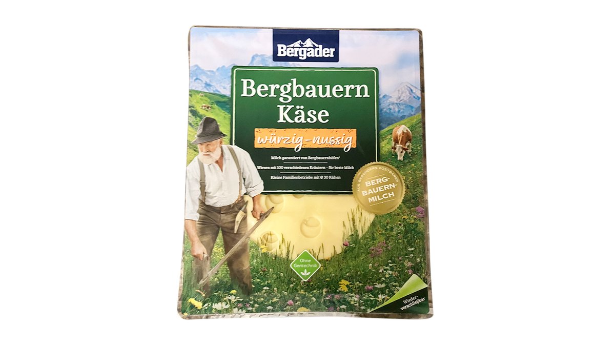 Gut Käse Bergader Wolt Bergbauern & Würzig-Nussig 150g | Nah | Voelker