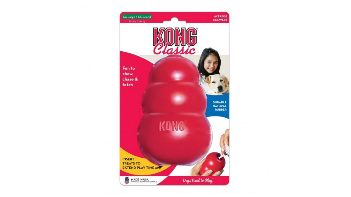 KONG Classic Dog Toy, Medium, Red