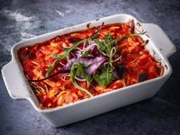 Objednať Vegan lasagne s řajčatovou salsou