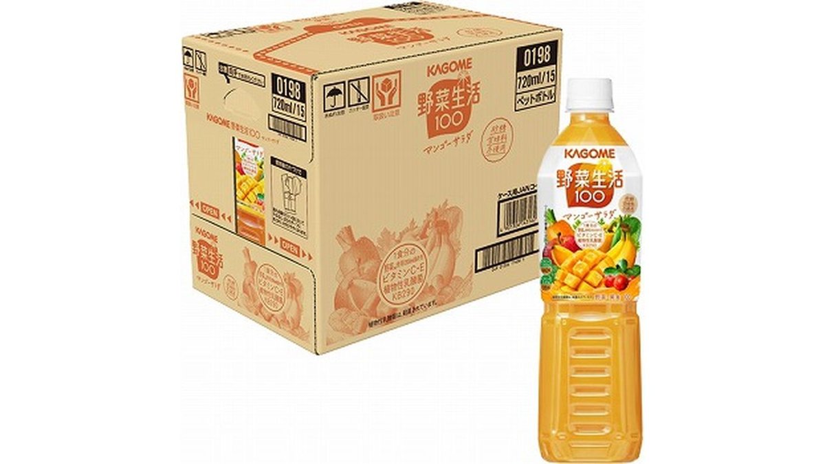 カゴメ 野菜生活100 マンゴーサラダ 720ml×15 | イオン東北 青森店 | Wolt