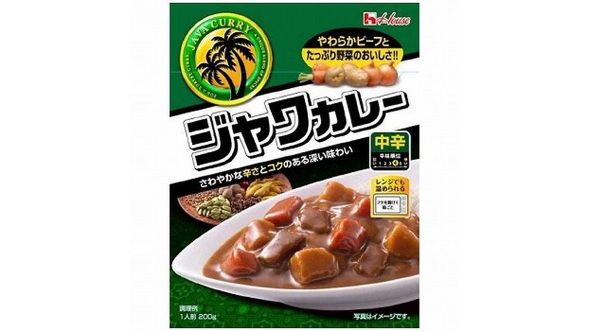 ハウス ジャワカレー 中辛 200g イオン東北 青森店 Wolt