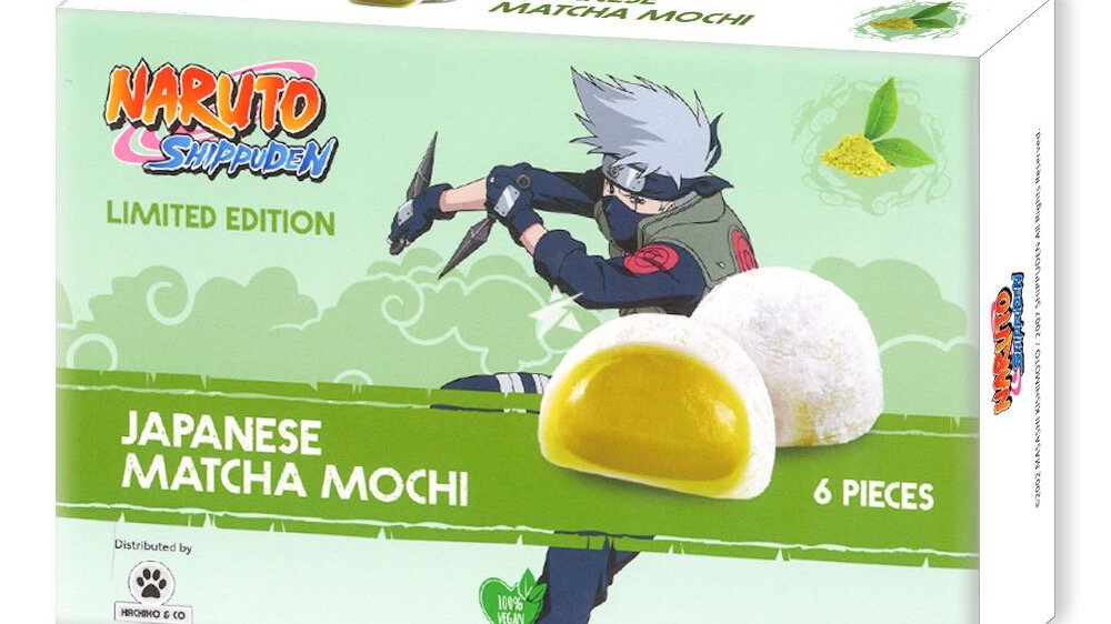 Naruto matcha ízű Japán Mochi Katchy Munchies & Gift Shop Nasi(03)