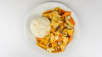 Objednať M57. Tofu s bambusem a houbami s rýží