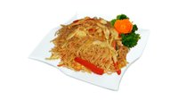 Objednať T5. Smažené rýžové nudle nudle s kuřecím masem po thajsku