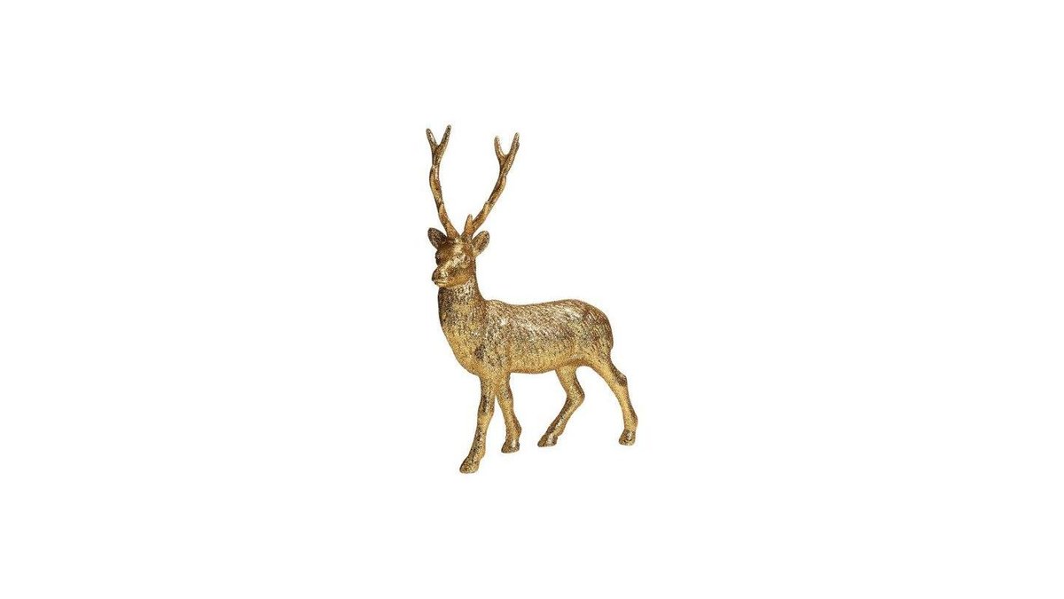XMAS Glitter Hirsch 30cm gold BUTLERS Frankfurt Liebfrauenstraße