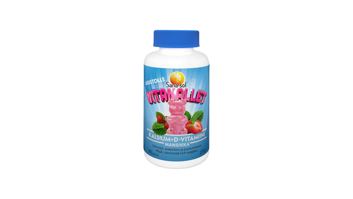 Sana-Sol Vitanallet Kalsium+D-Vitamiini | Niiralan apteekki | Wolt