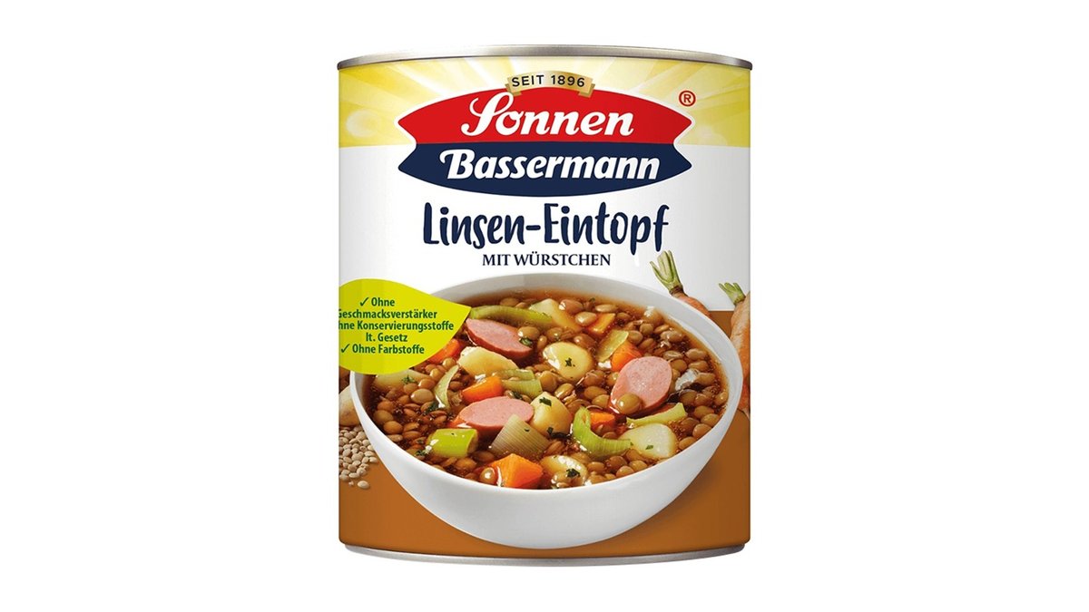 Sonnen Bassermann Linsen-Eintopf mit Würstchen | Nahkauf Meller Bogen ...