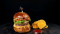 Objednať King burger + hranolky + dressing zdarma