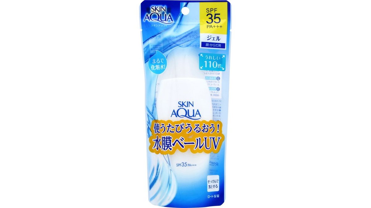 スキンアクア モイスチャージェル SPF35 PA 110g ロート製薬 - 日焼け止め