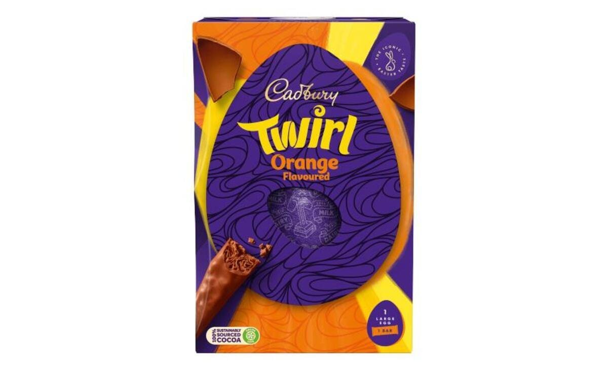 Cadbury Twirl Orange Egg 198g | METRO Supermarket Aglantzia | Wolt