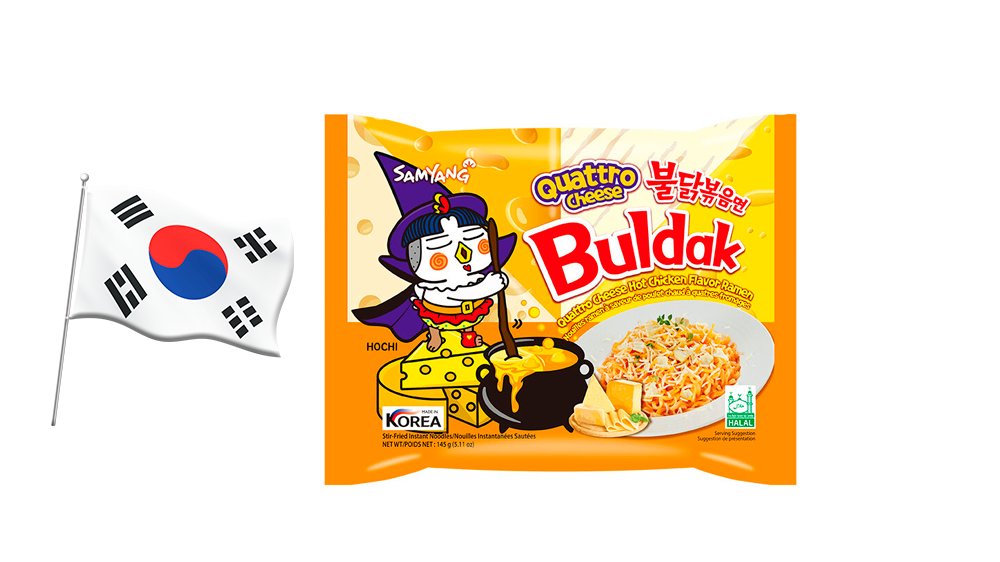 Buldak quattro cheese