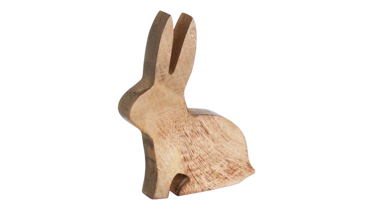 EASTER Deko Hase aus Mango Holz 18cm BUTLERS München Tal Wolt