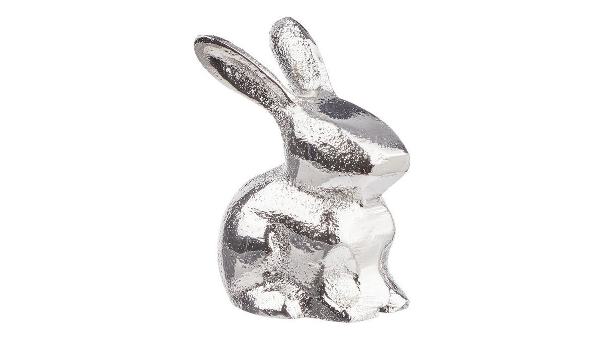 EASTER Deko Hase Mini 6cm, silber BUTLERS Frankfurt