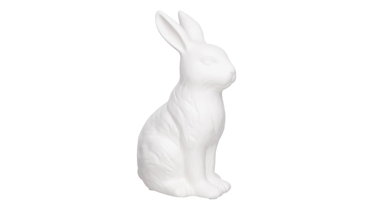 EASTER Hase Porzellan sitzend weiß/weiß BUTLERS Frankfurt
