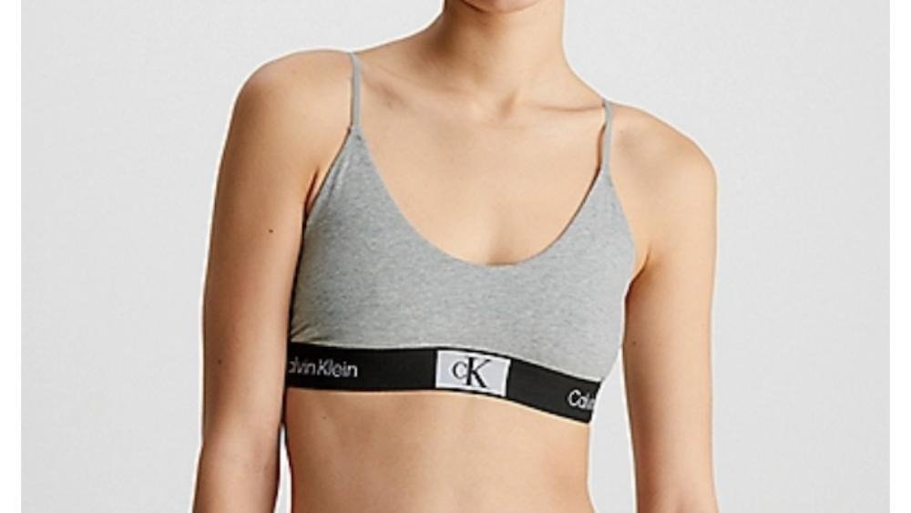CK96 UNLINED BRALETTE GREY HEATHER, Calvin Klein Underwear