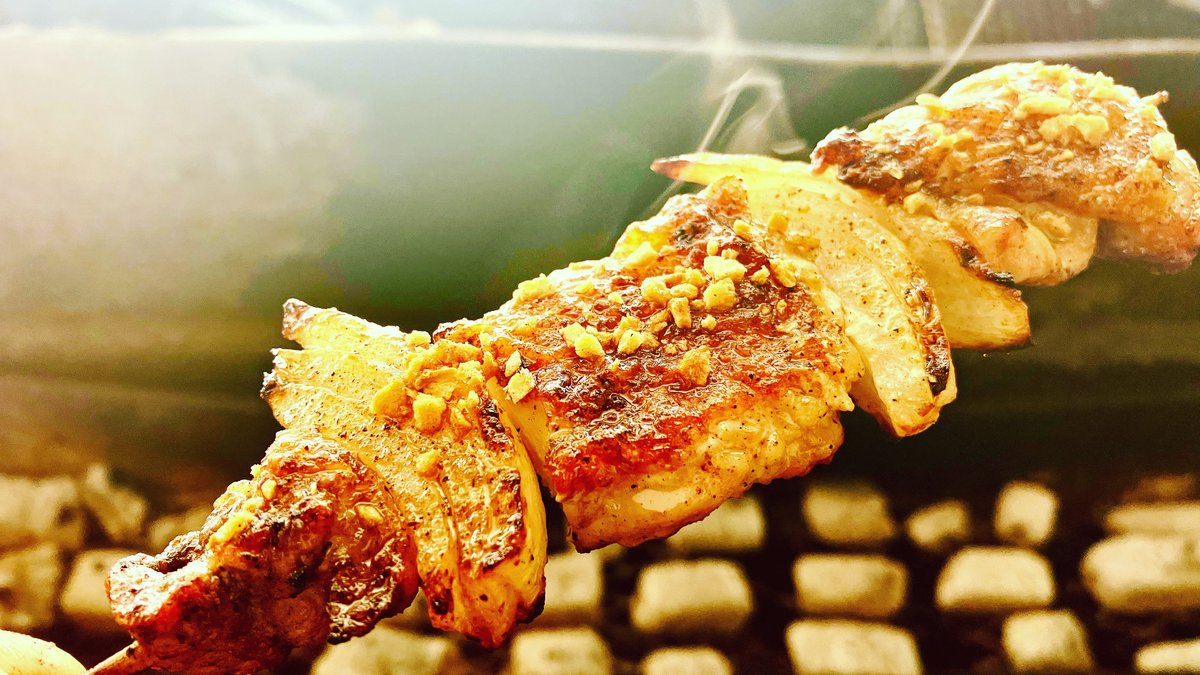 団子 五平餅 みたらし やきとり台 串焼鳥丼 テイクアウト キッチンカー BBQ 本日はスーパーまるしょうさんにキッチンカーお邪魔させて