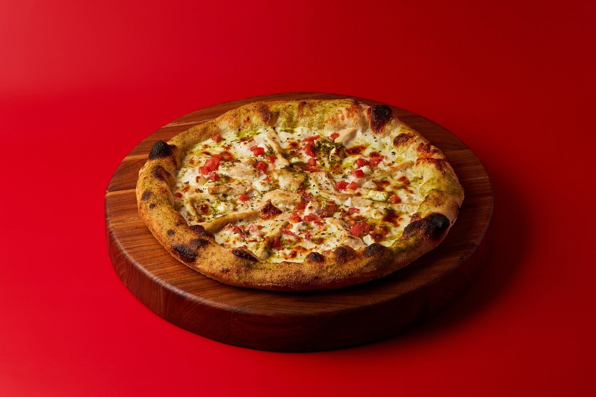 Пицца с Курицей и Песто