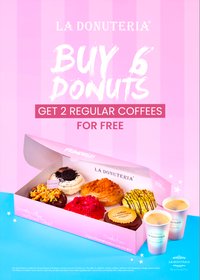 Objednať Donut Box 6 + 2 FREE Coffee