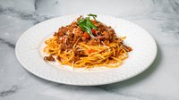 Objednať "NIEČO" (bolonské špagety)