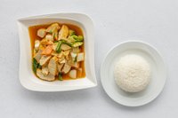 Objednať M51. Tofu se zeleninou s rýží