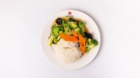 Objednať 50.  Restovaná brokolice s česnekem s rýží