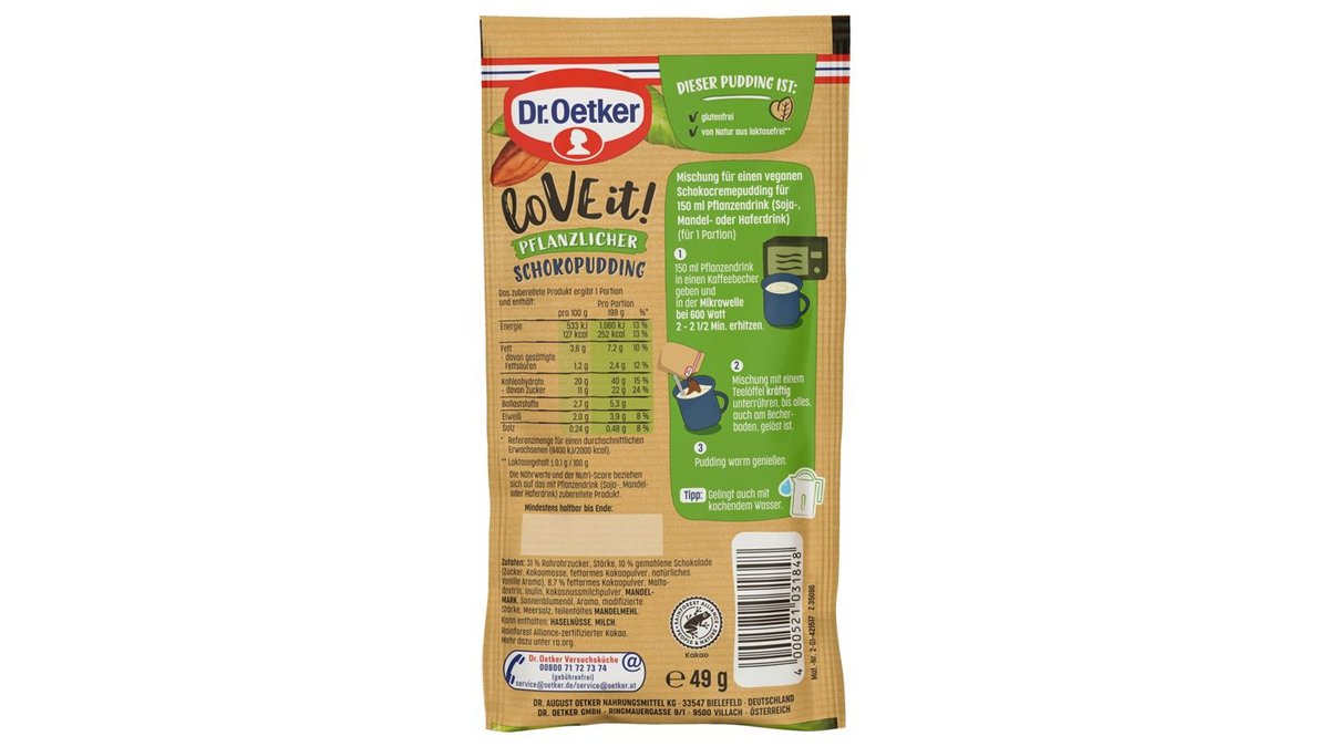 loVE it! Pflanzl. Schokopudding RAC MB | EDEKA Krombholz | Wolt