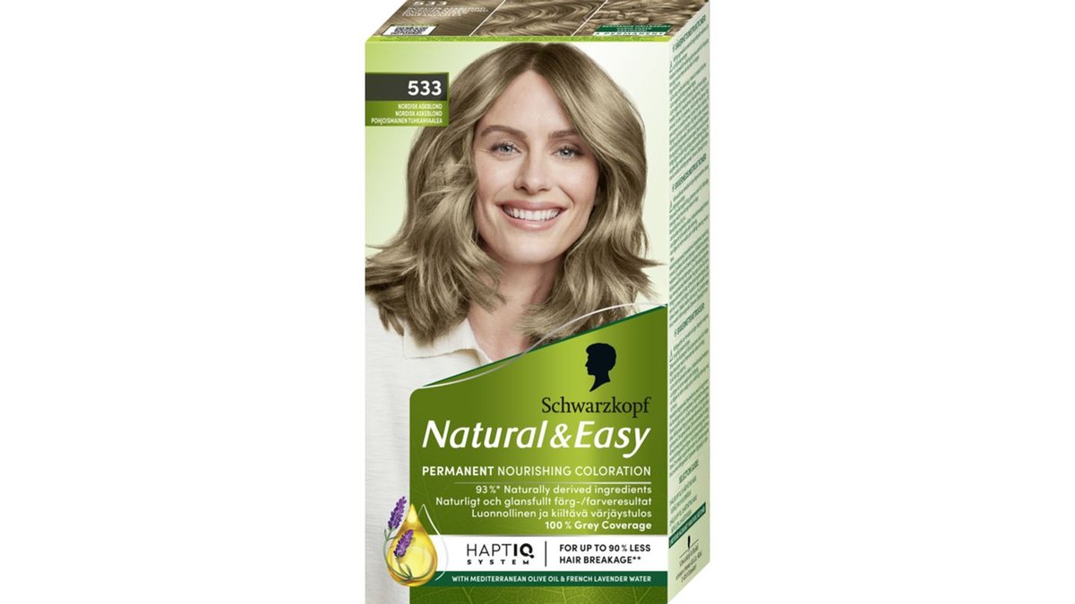 Hårfärg Natural & Easy 533 Askblond - Schwarzkopf