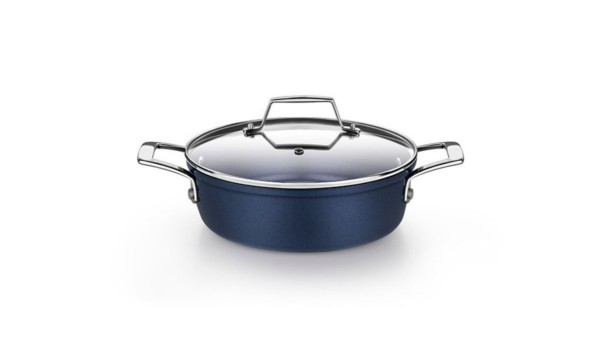 Bra Monix Blue Diamond Anodized Aluminum Non Stick 1 -Piece Frying Pan