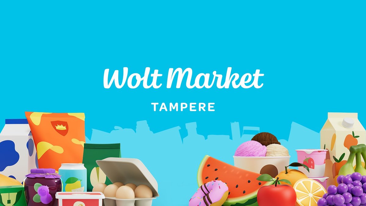 Wolt Market Tampere | Woltin oma ruokakauppa. Ilmainen kuljetus yli 50 €  tilauksiin! Uusille Wolt Market -asiakkaille 4€ alennus kolmesta  ensimmäisestä kuljetustilauksesta koodilla SALAATTI ⭐️ | Tampere